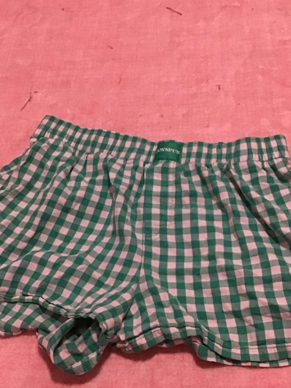 Green Gingham Women’s Lounge Shorts